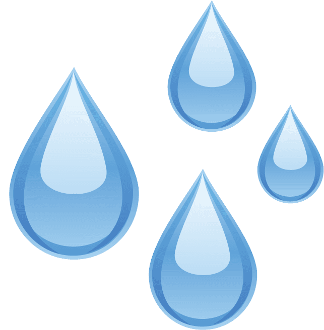 droplets eco energy icons set
