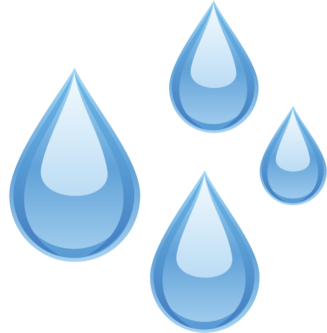 droplets eco energy icons set