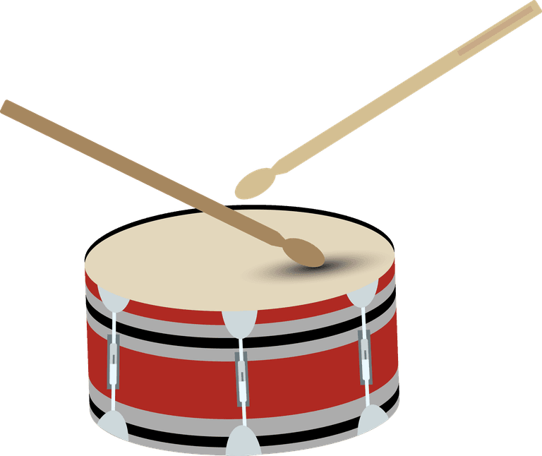 drum various music instruments vectors