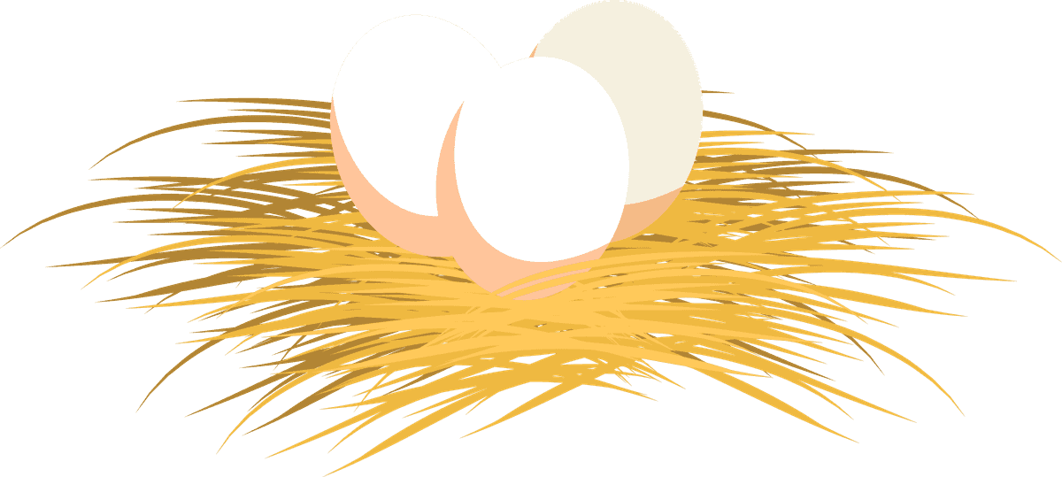 duck eggs farm animals icons cute cartoon 