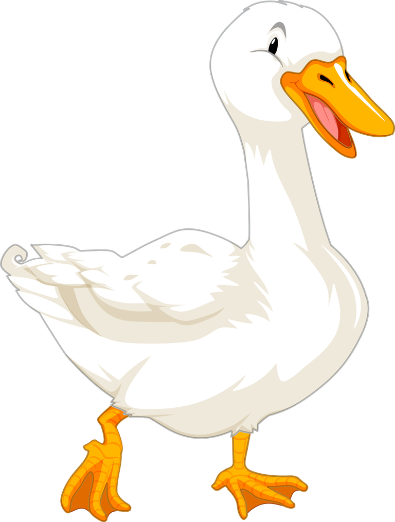 charming duck white geese illustration perfect for children's books or educational materials