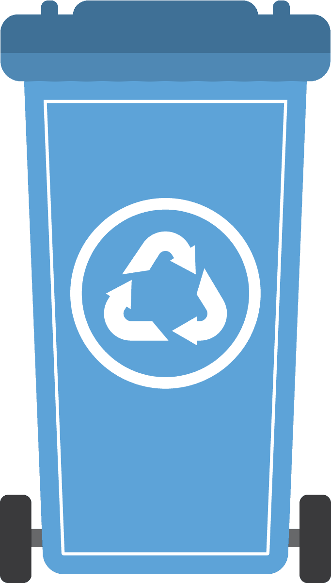 dumpster icon different shapes and colors