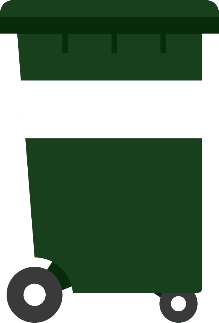 dumpster icon different shapes and colors