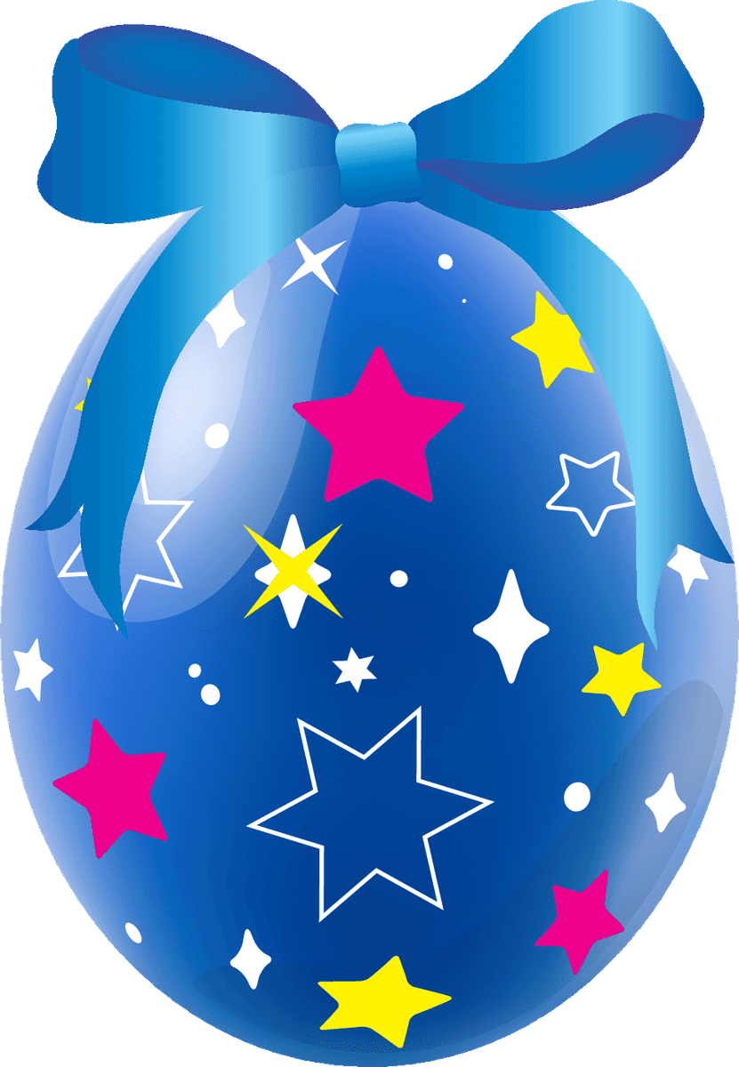 easter eggs happy easter with colorful stars and a cheerful ribbon for festive celebrations