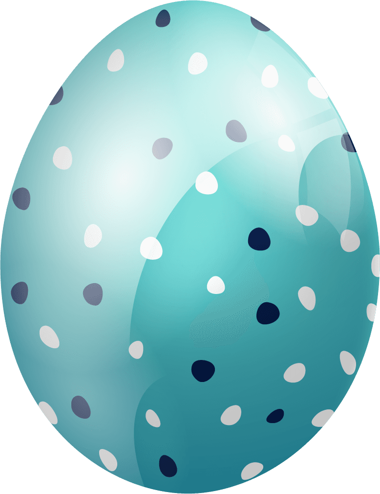 easter eggs isolated background with polka dots in vibrant colors for festive occasions