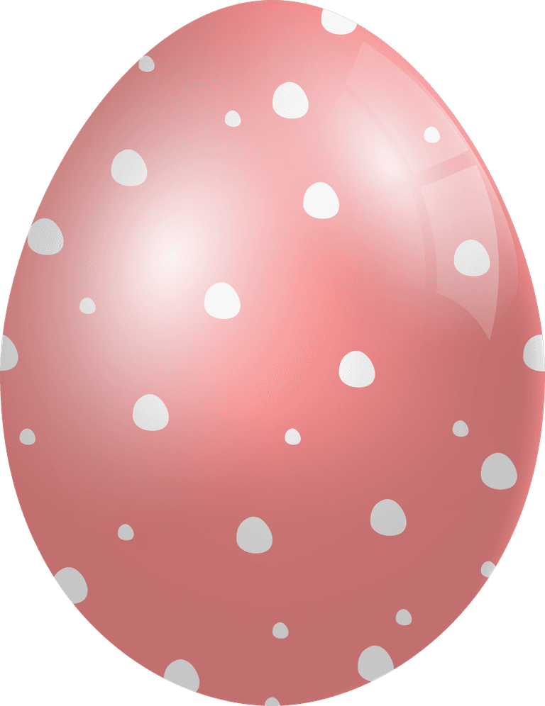 easter eggs isolated background with playful polka dots for festive celebrations