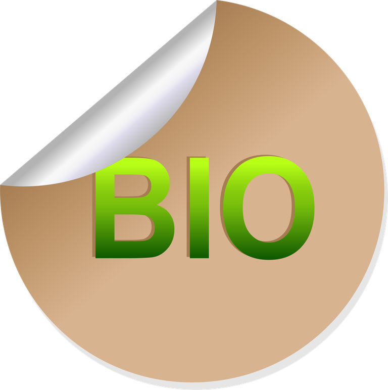 eco bio label and badge