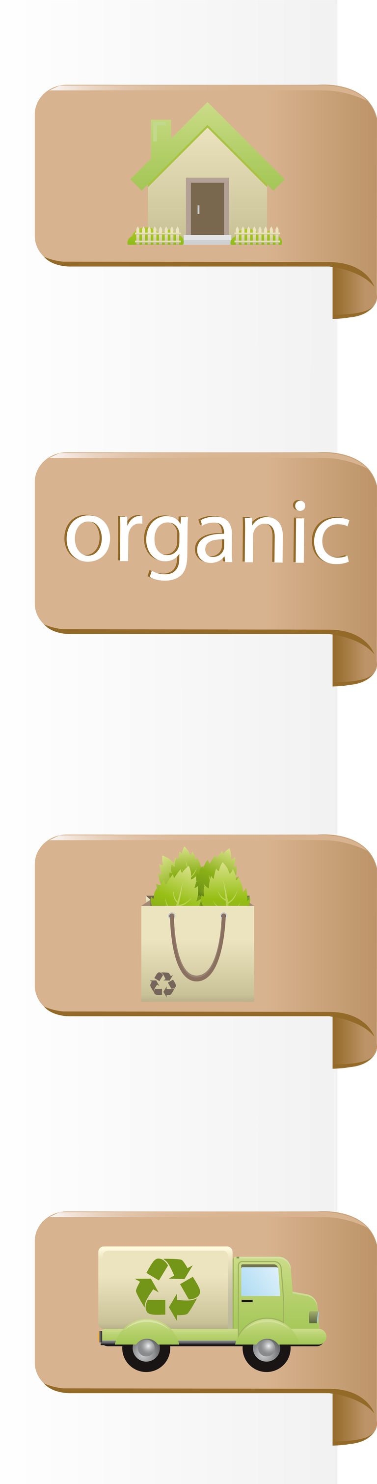 eco bio label and badge for organic products with sustainability symbols and features