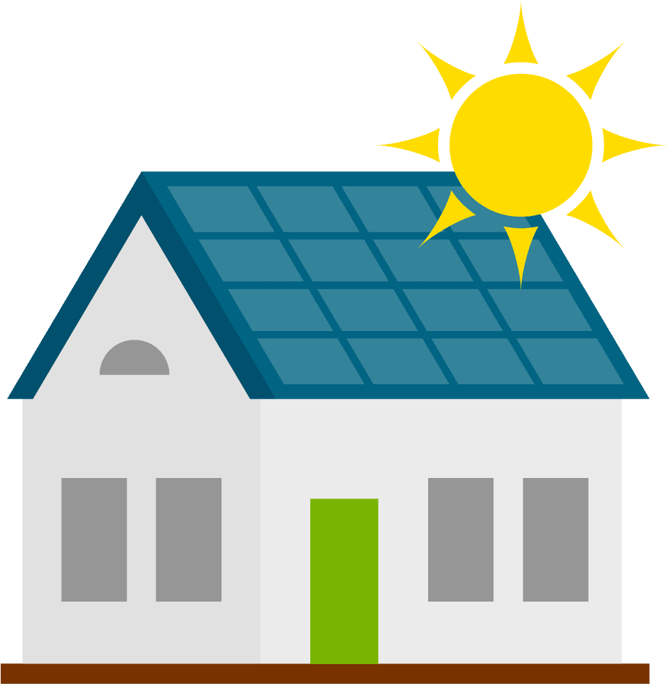 eco energy flat icons featuring solar panels for sustainable living solutions