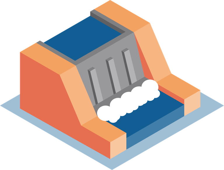 Isometric energy and electric technology illustration