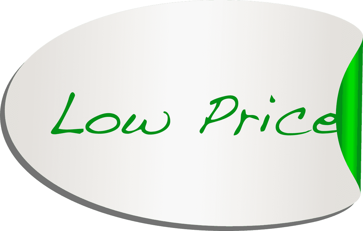 ecological energy saving green tag for sustainable low price promotions and marketing
