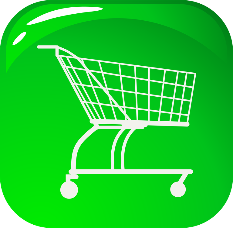 ecological energy saving green tag shopping cart icon for sustainable retail solutions