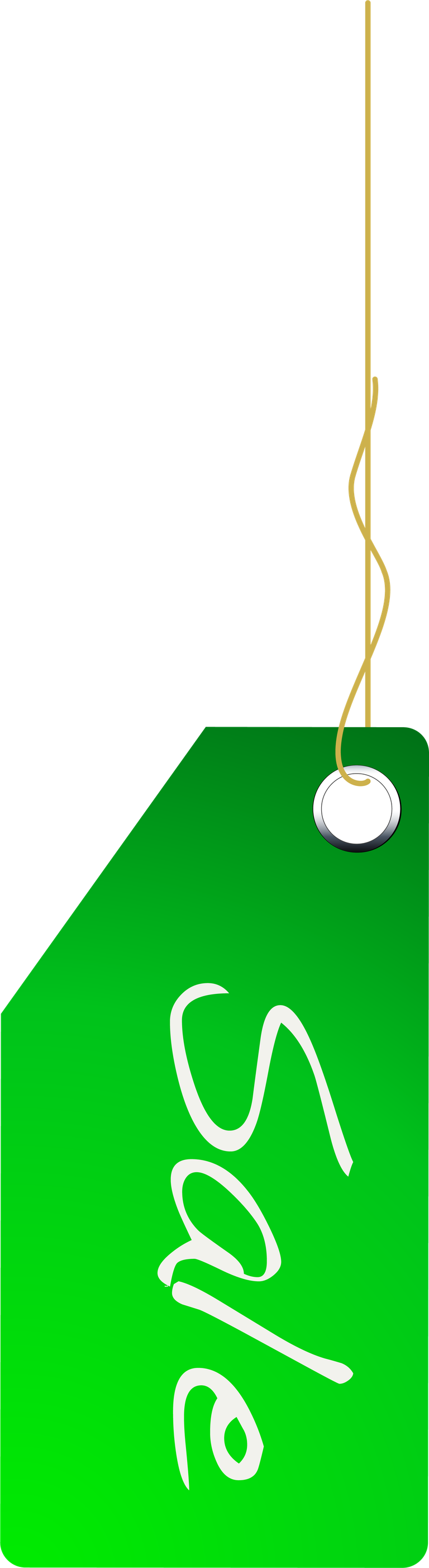 ecological energy saving green tag for sustainable sales promotions and discounts