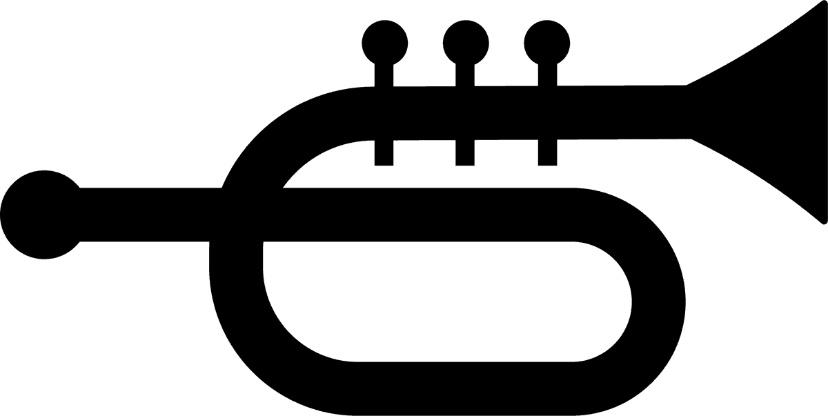 editable flat music icon black white