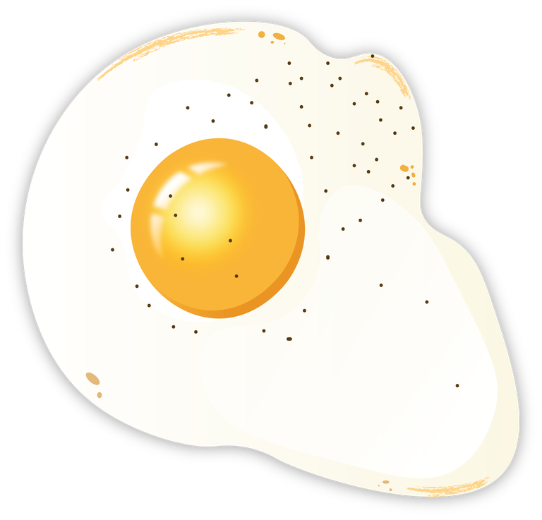 top view of egg on toast