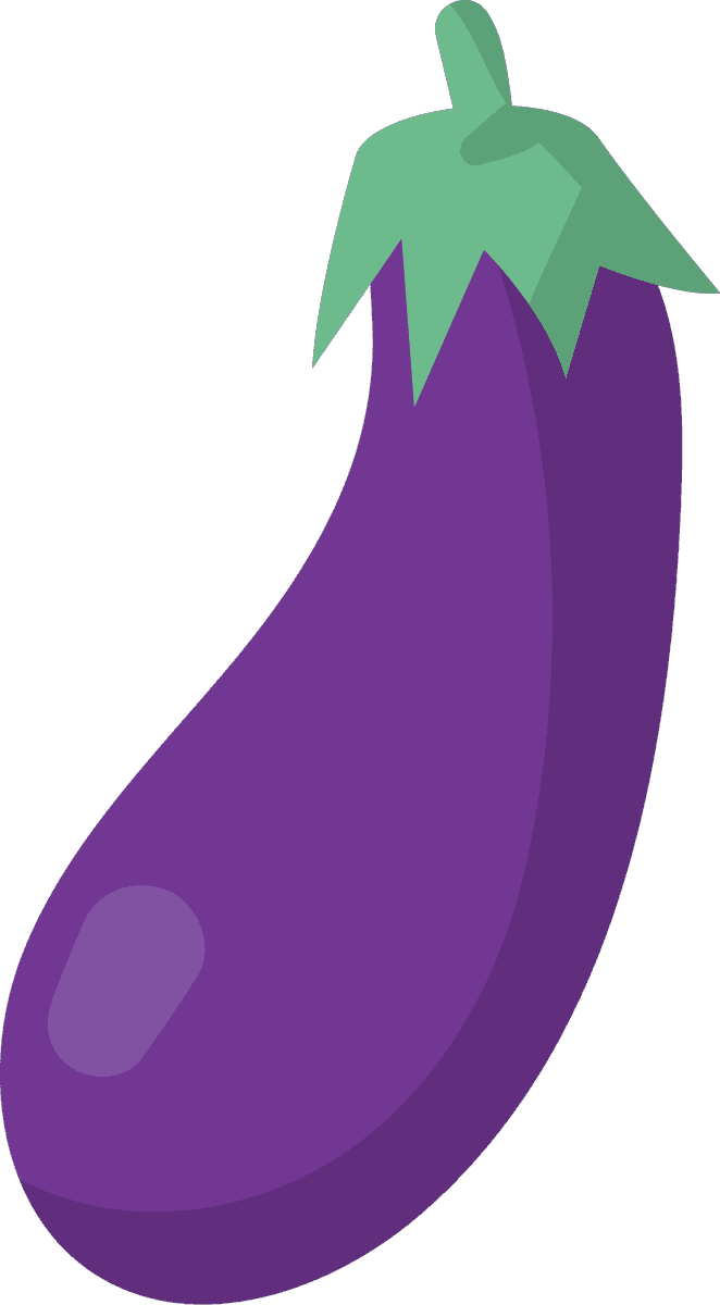 eggplant cooking ingredients tools vector for healthy and delicious recipes