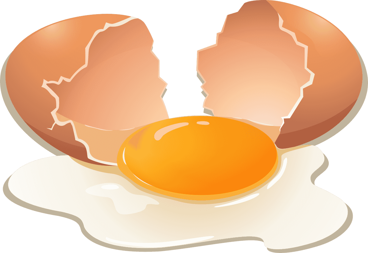 eggs eggs and fried chicken illustration