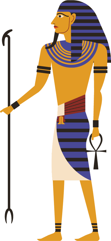egyptian god drawing ancient egyptian soldier icons colorful retro sketch