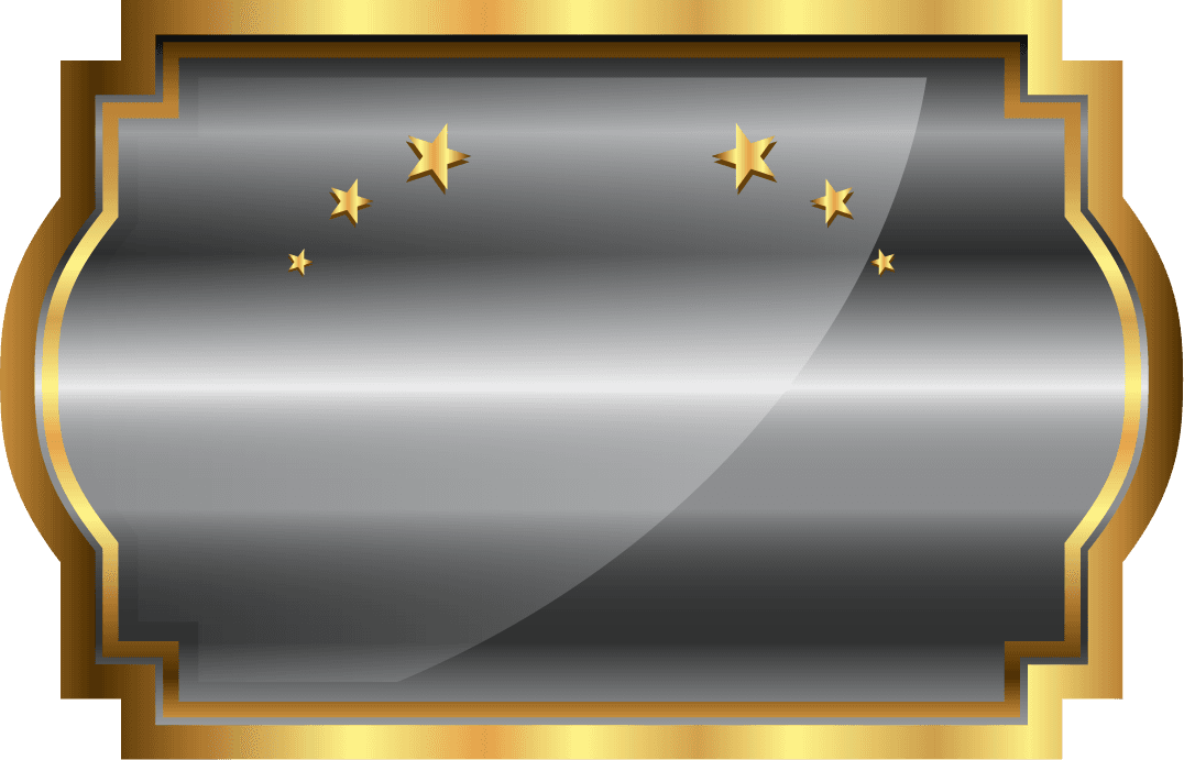 elegance badge banner and ribbon for premium awards and recognition purposes