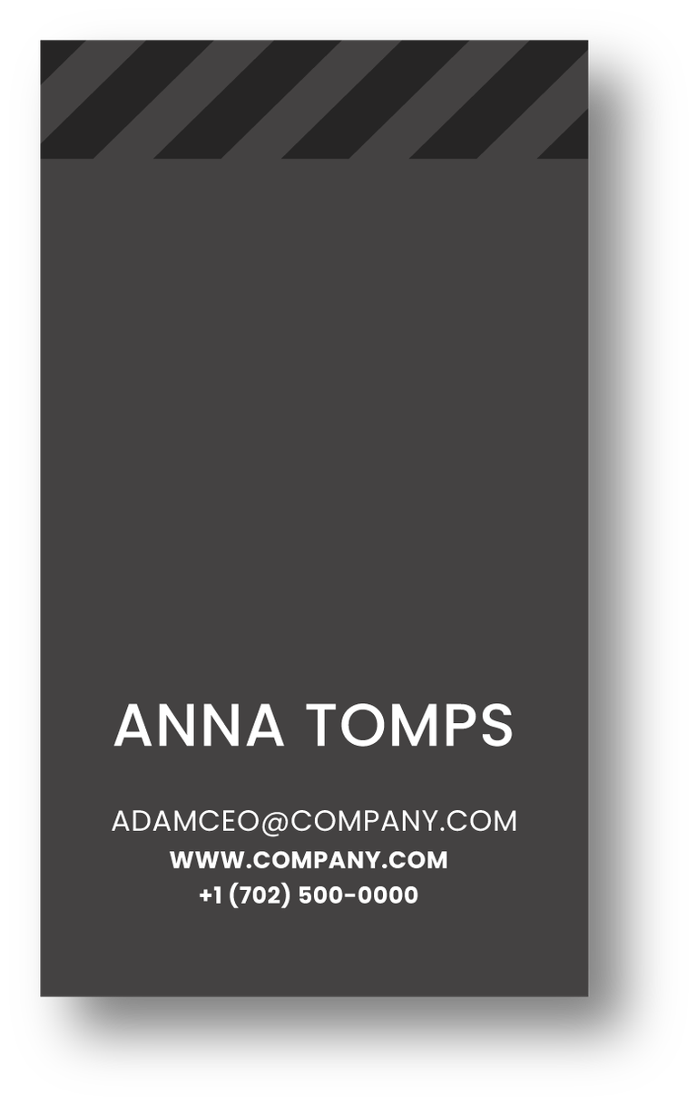 elegant business card template with modern stripes for professional branding on any platform