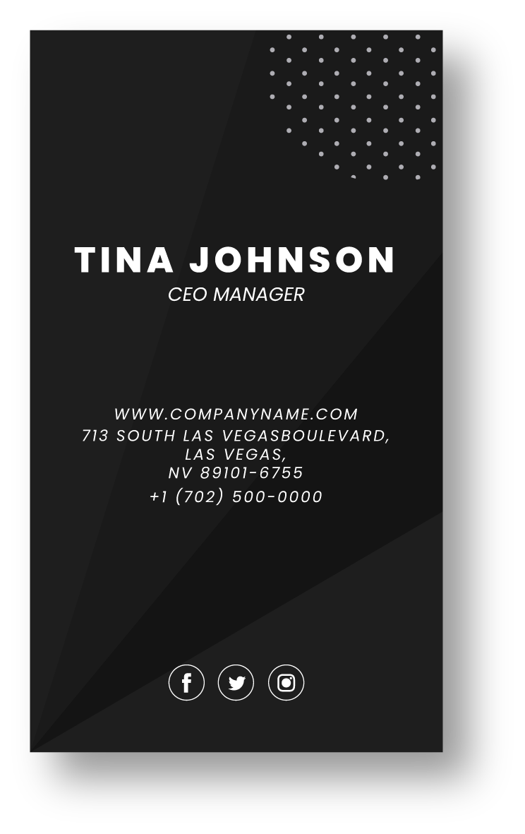 elegant business card template with a modern look for professionals and organizations