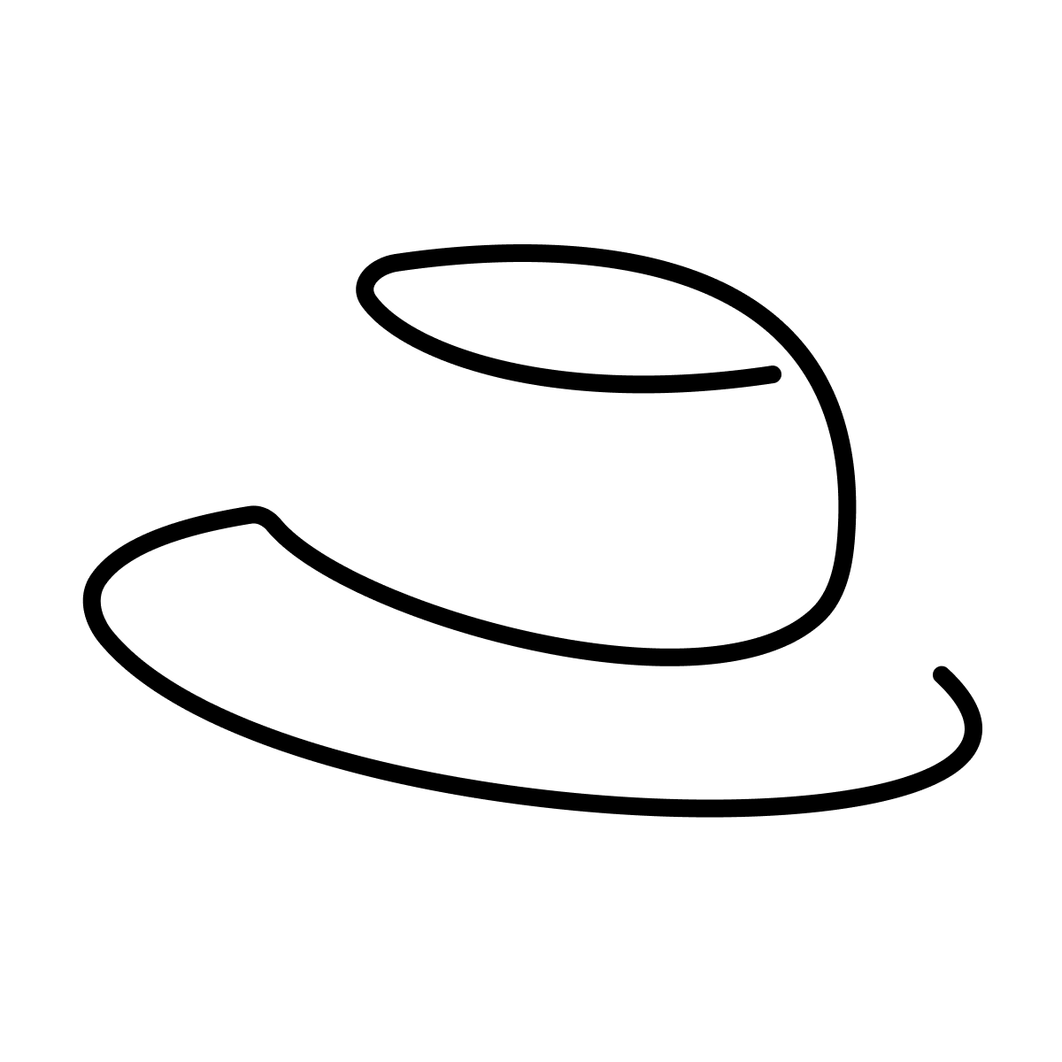 elegant cup line art silhouette icon