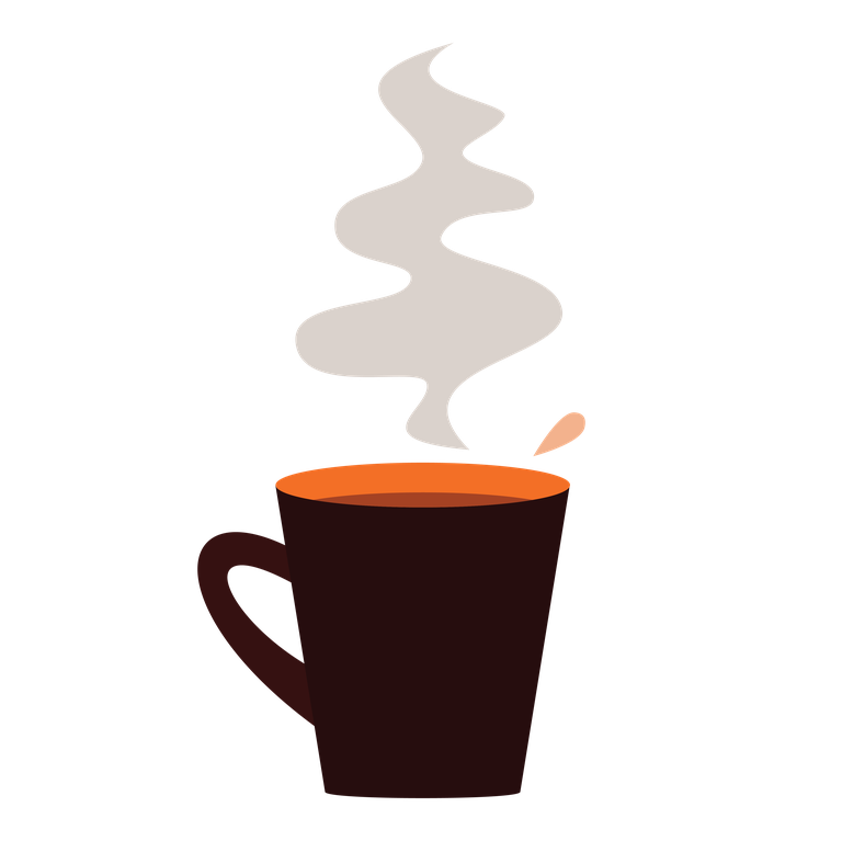 minimalist flat style illustration featuring coffee-related drinkware and accessories for modern beverage concepts