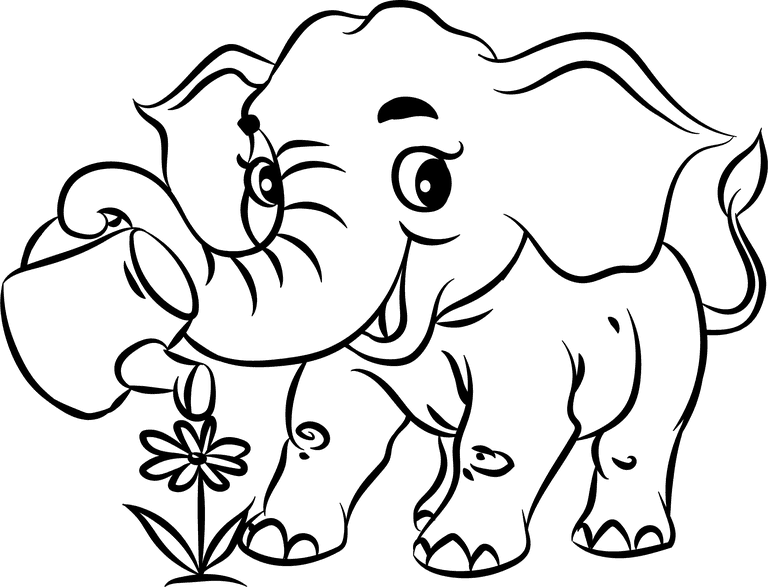 elephant drawing pencil animals icons handdrawn bears elephants bulls crocodiles sketch