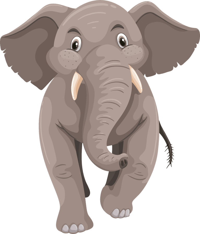 elephants cute animals illustration