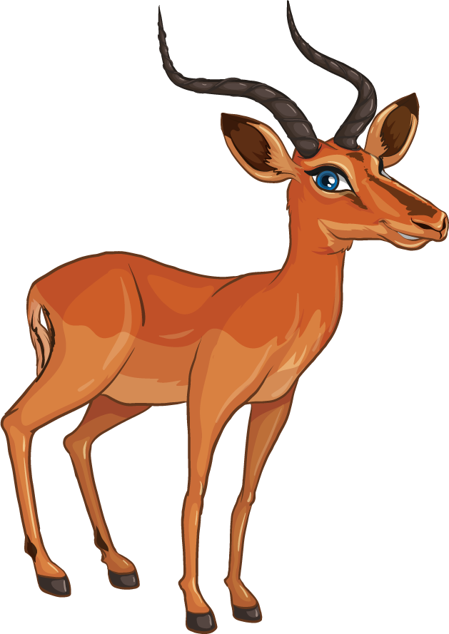 elk isolated picture wild animals in vibrant, cartoon-style illustration for playful designs