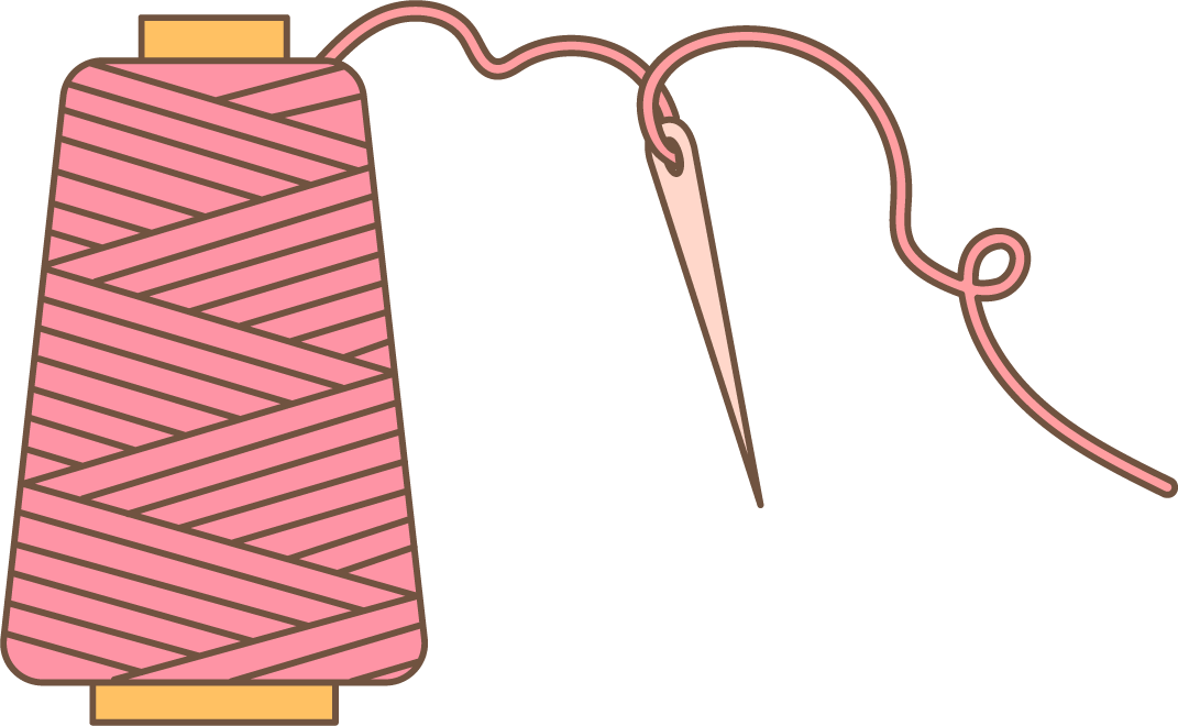 embroidery frame and sewing tools