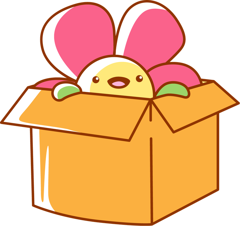 emoticon flower sticker element for cheerful decoration and playful messaging