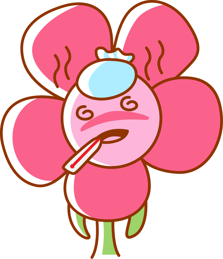 emoticon flower sticker element