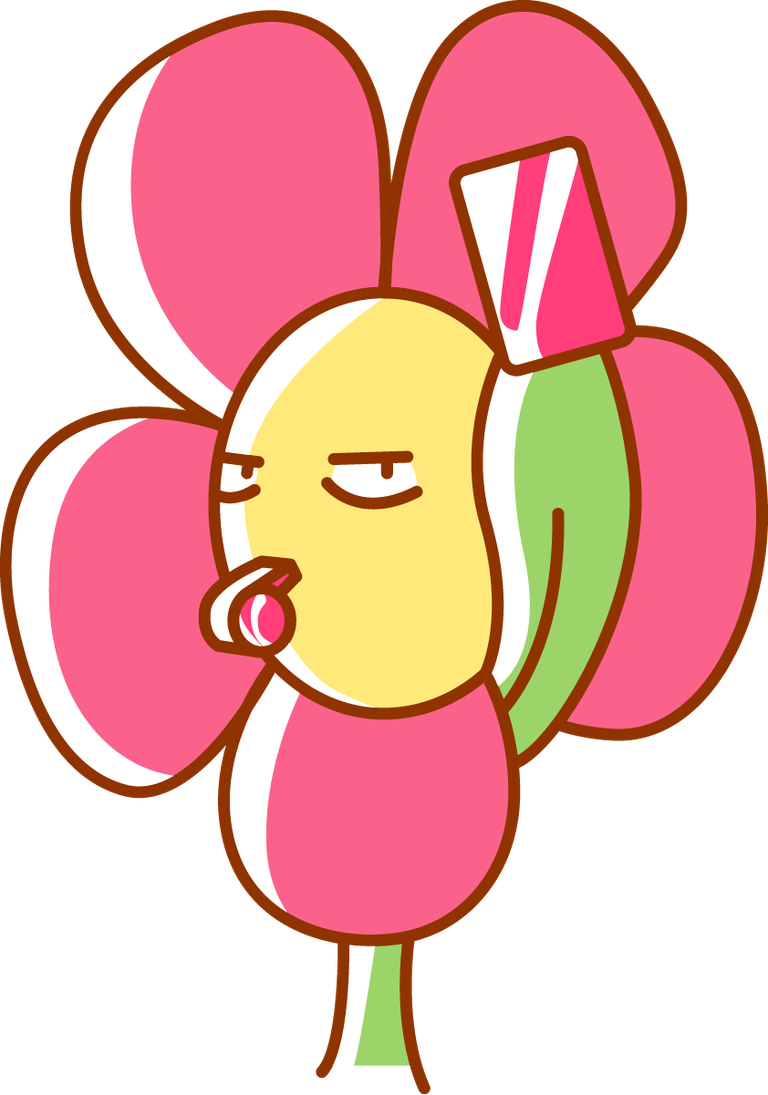 emoticon flower sticker element