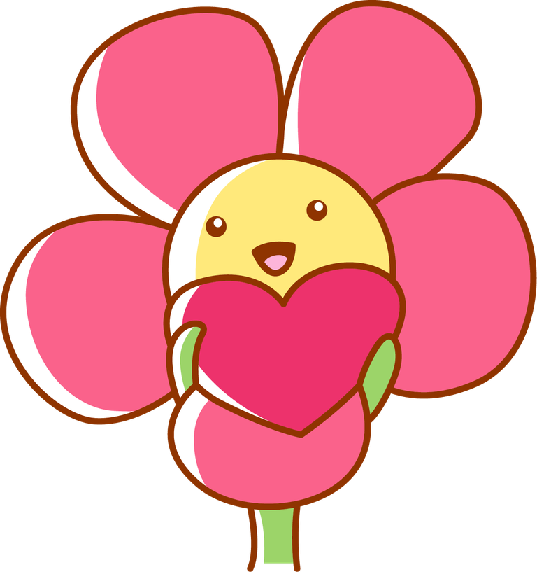 emoticon flower sticker element