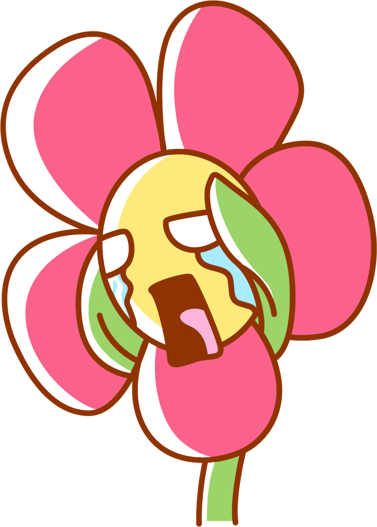 emoticon flower sticker element