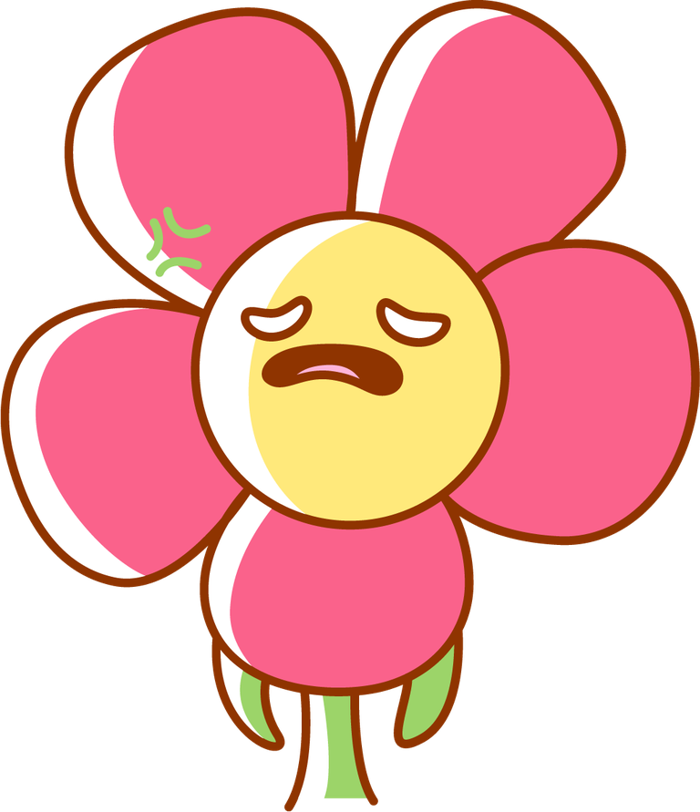 emoticon flower sticker element