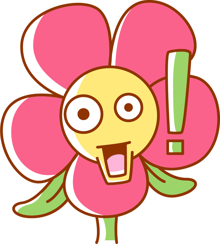 emoticon flower sticker element for cheerful messaging and playful decor