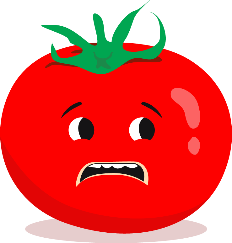 emotional face icons red tomato decoration