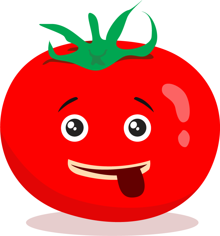 emotional face icons red tomato decoration