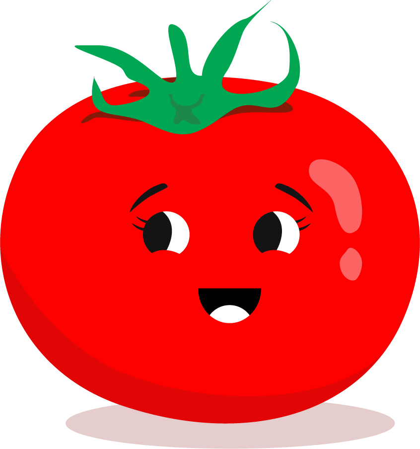 emotional face icons red tomato decoration