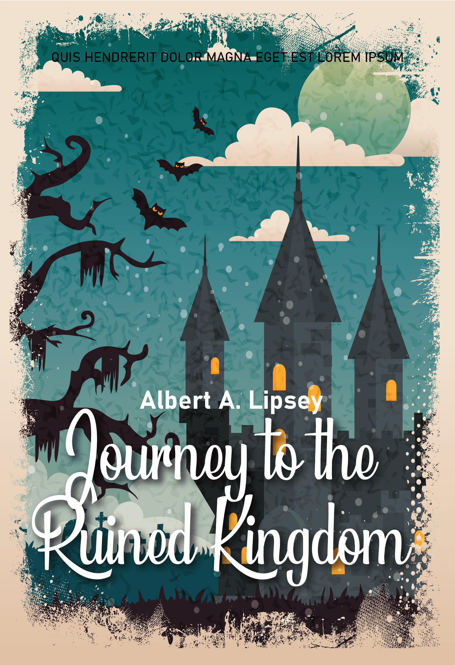 Enchanting cover for fantasy novels and children books