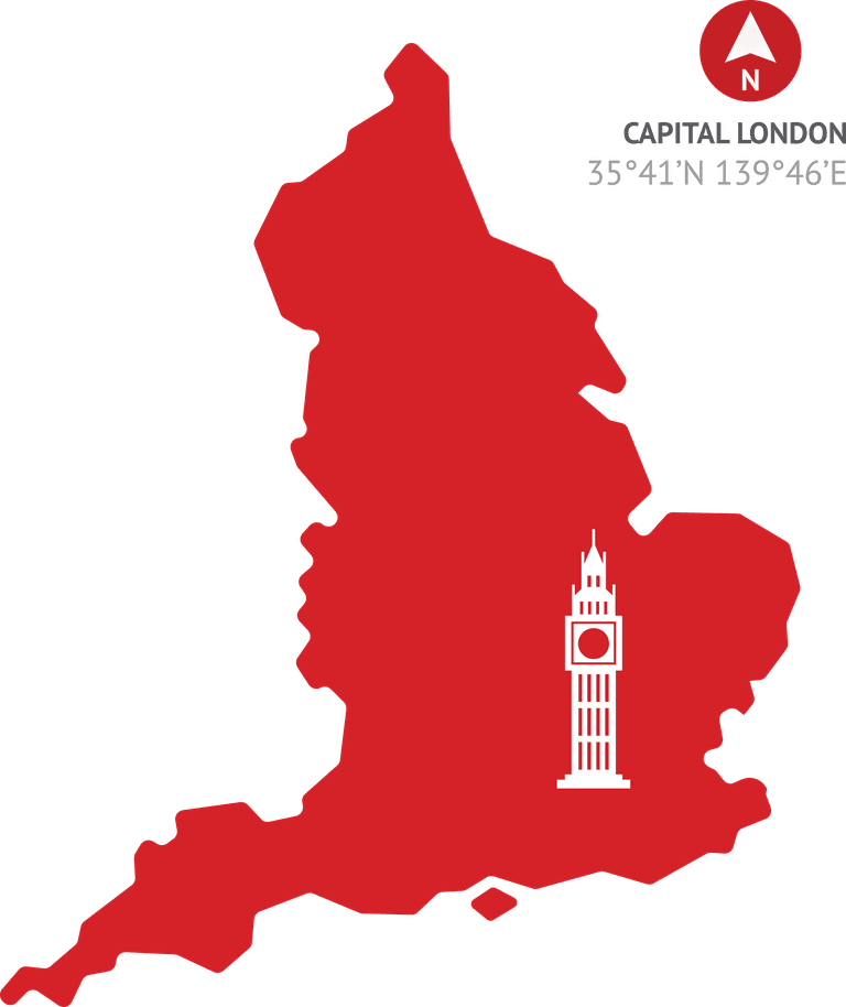 england tourism elements vector