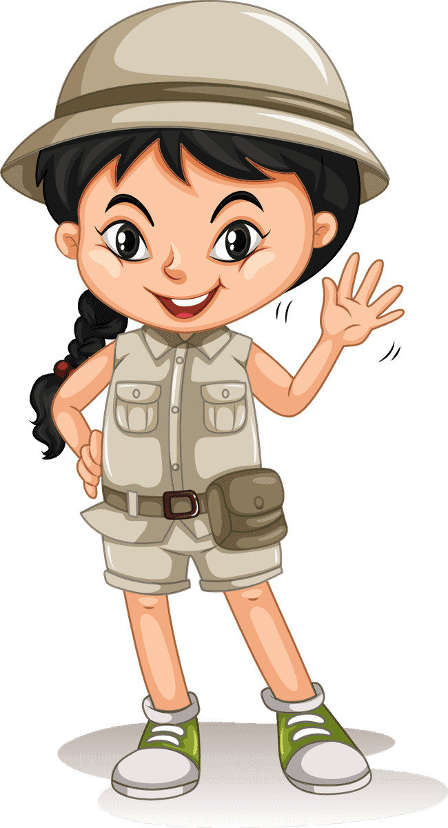 explorer multicultural scout with globe for educational journeys and adventures