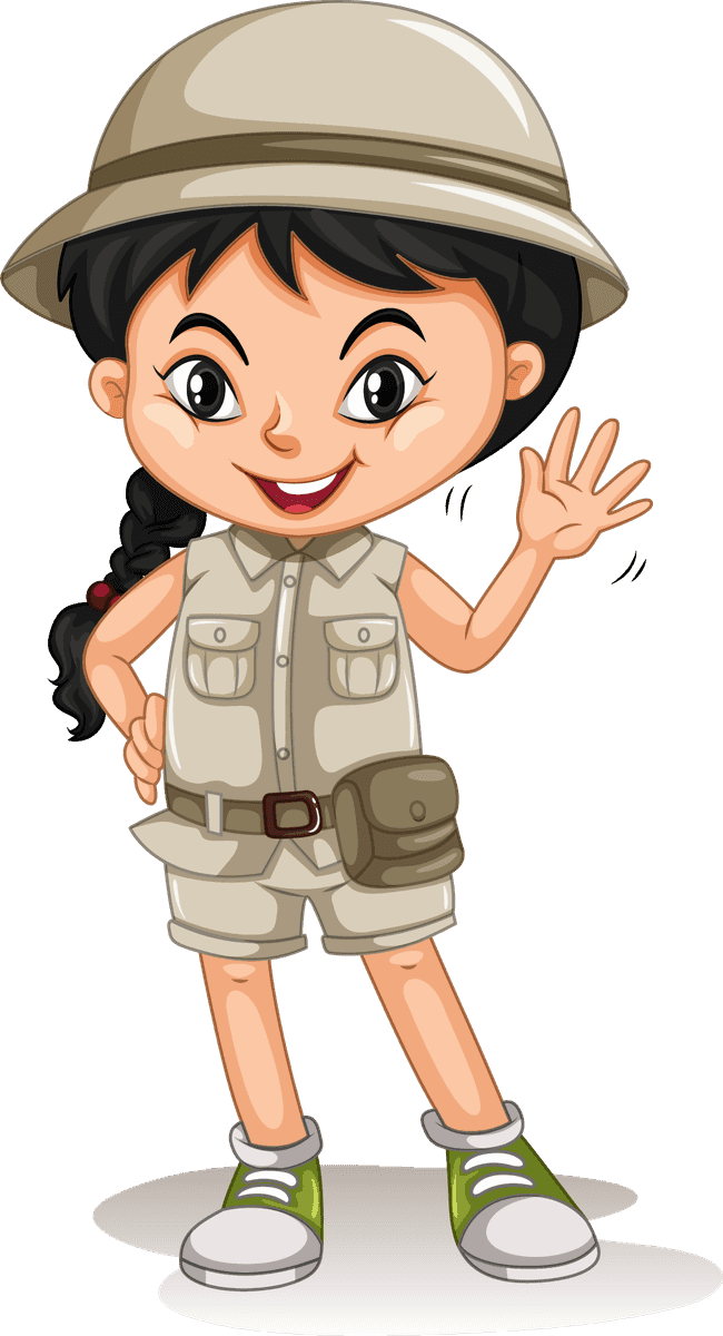 explorer multicultural scout with globe for educational journeys and adventures