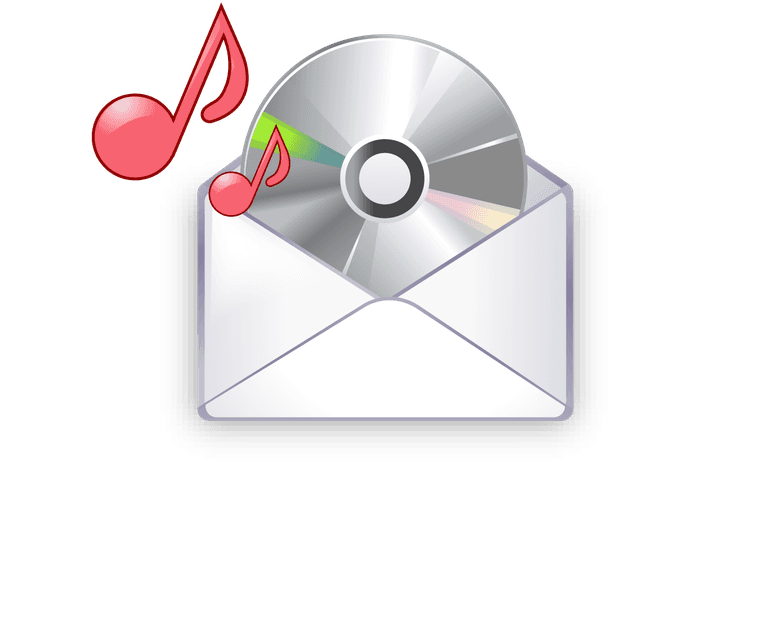 exquisite commercial icon vector for digital music delivery via email communication