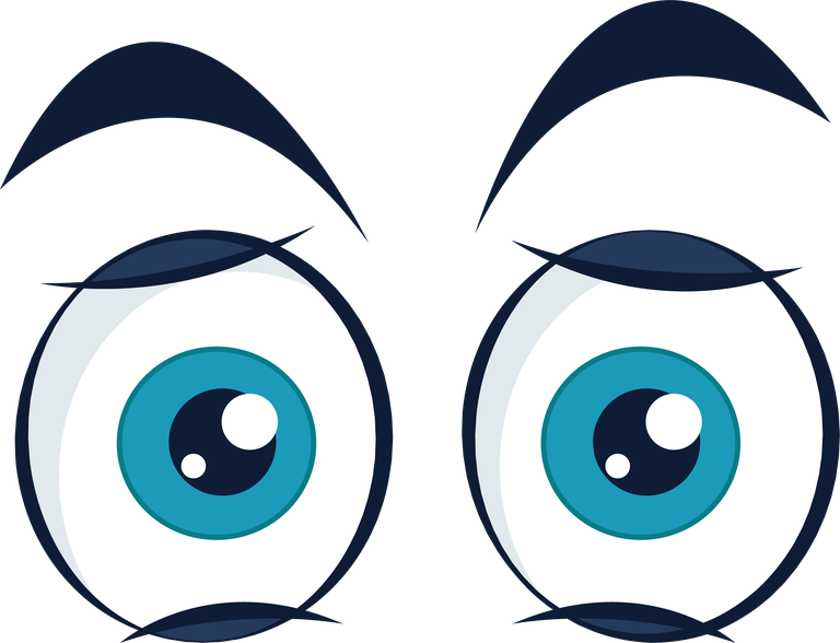 eyes set of cute cartoon eyes