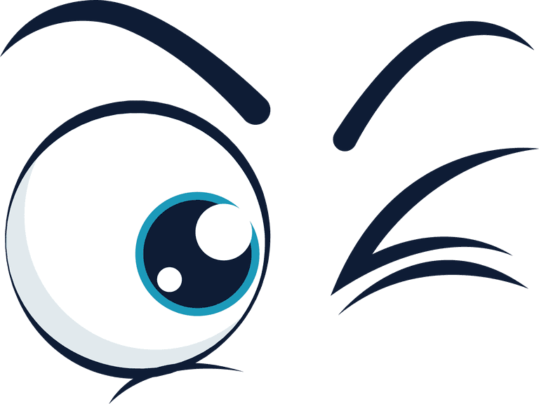 eyes set of cute cartoon eyes
