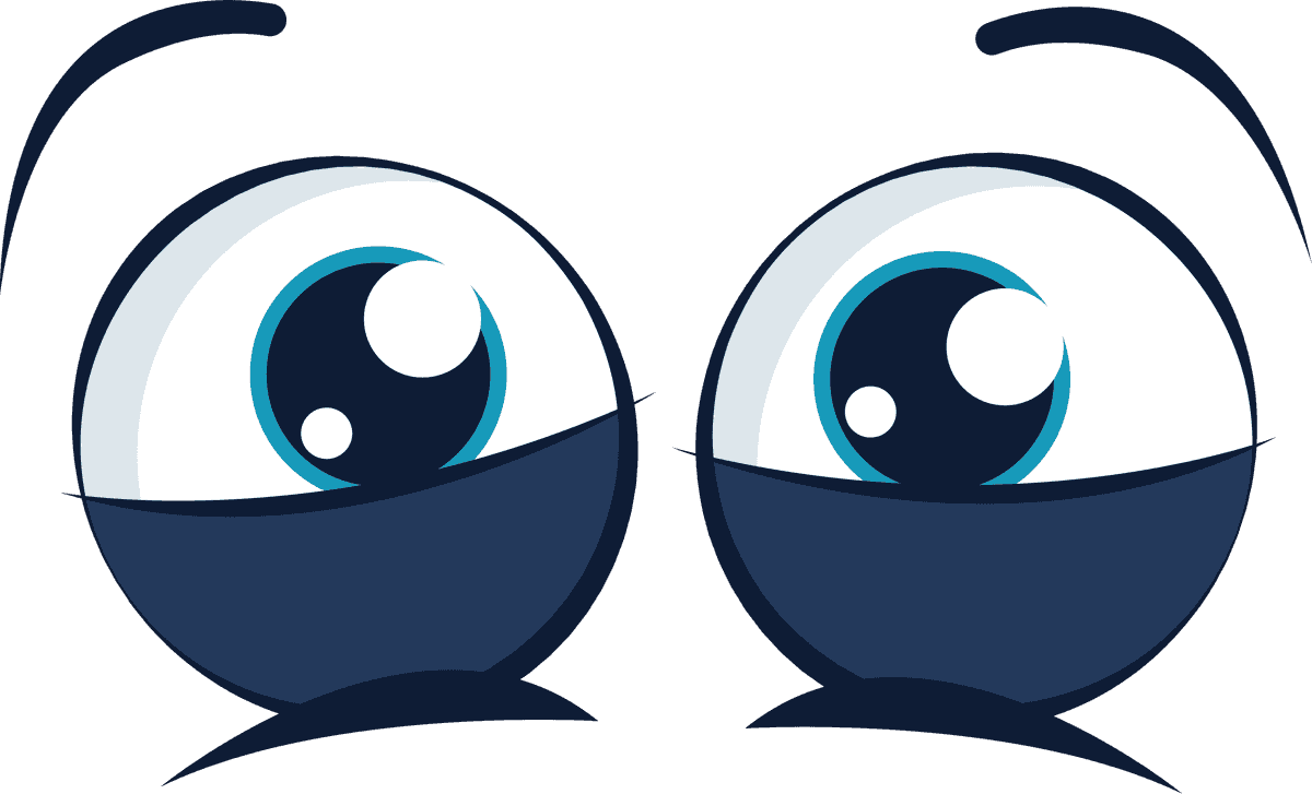 eyes set of cute cartoon eyes