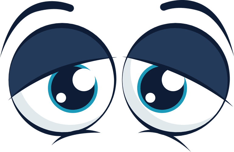 eyes set of cute cartoon eyes